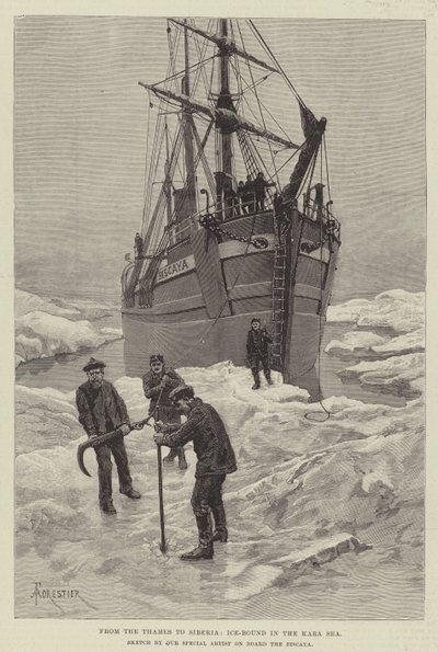 From the Thames to Siberia, Ice-Bound in the Kara Sea by Amedee Forestier